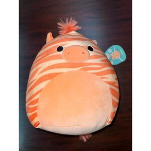 NWT Squishmallows Josue The Peach Zebra Plush
